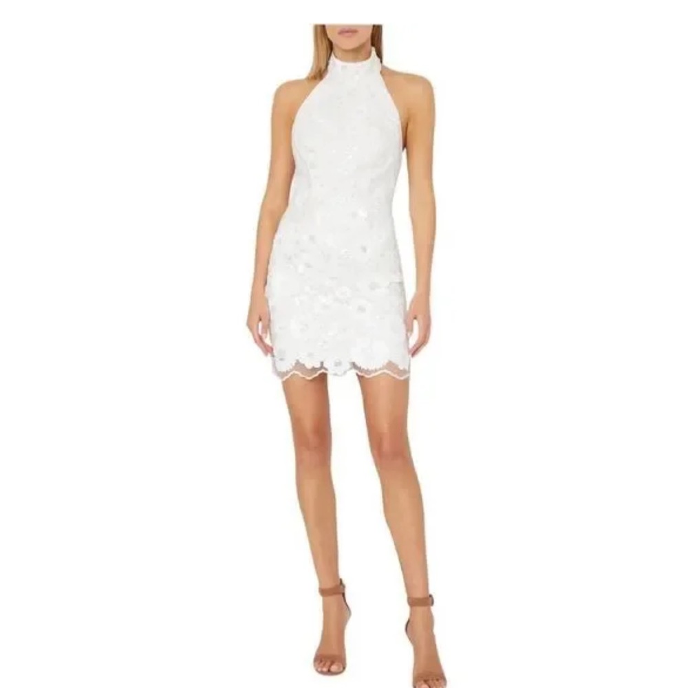 Milly sequin floral dress - size 6